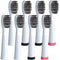 Replacement Electric Toothbrush Heads for Fairywill, Sonic-FX, SnapWhite, Pack of 8, Soft Nylon Charcoal Bristle
