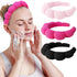 WHAVEL 3 Pack Spa Headbands, Makeup Headband Sponge Terry Cloth for Washing Face, Women & Girls
