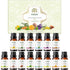 MO'JIZA Pure Aromatherapy Essential Oils Gift Set, 14 Oils-Jasmine, Lemon, Basil, Ylang