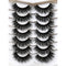 Pooplunch 7 Pairs Pack of Dramatic Volume 20MM Long Faux Mink False Eyelashes - 8D Thick Soft Strips