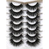 Pooplunch 7 Pairs Pack of Dramatic Volume 20MM Long Faux Mink False Eyelashes - 8D Thick Soft Strips