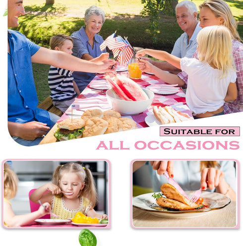 150 Pieces Disposable Cutlery Set, Heavy Duty Plastic Silverware, 50 Forks, 50 Knives, 50 Spoons for Everyday Use