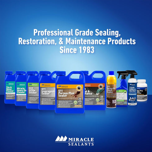 Miracle Sealants Heavy Duty Miracle Grout Cleaner Spray for Natural Stone, Marble, Tile & Grout, Quart