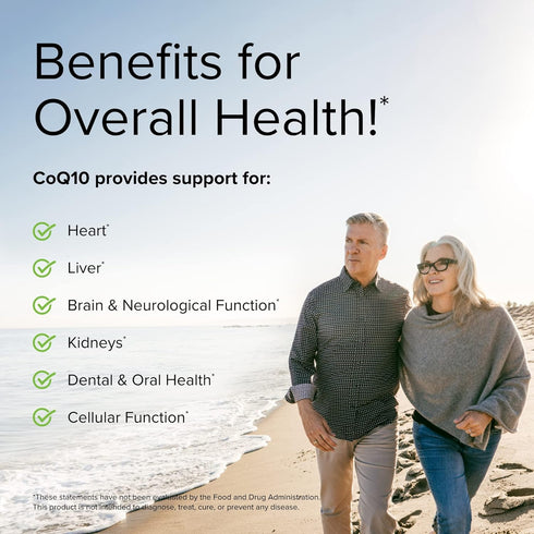 Terry Naturally CoQ10 Chewables | 100 mg, 30 Easy Chew Tablets | 8X Higher Absorbing CoQ10 for Energy & Health