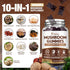 Yikecao Gummies 10 60 Count Mushroom for Adults, Blend Mushroom Supplement with Lions Mane, Cordyceps, Reishi, Chaga