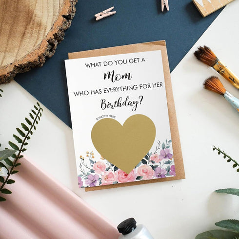 Pregnancy Announcement for Grandma, Pregnancy Announcement Scratch Off Card for Mom Birthday, Baby Announcement