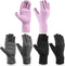 3 Pairs Compression Craft Arthritis Gloves, Fingerless Pressure Relief for Quilting, Sewing, Typing (Black, Gray,