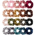 Whaline Velvet Hair Scrunchies, Hair Bobble Elastics, Soft Hair Ties for Girls, Women (20 Colors)