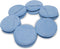 LTWHOME Blue Microfiber Wax Polish Applicator Cleaning Detailing Foam Sponge Pad with Finger Pocket for Cars (Pack of