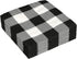 Iconikal 75-Count Black Gingham Disposable Paper Party Napkins - White Buffalo Plaid, Dinner Size
