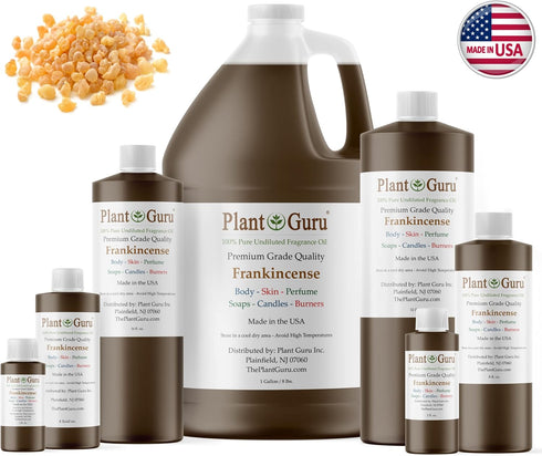 Frankincense Fragrance Oil 4 fl. oz. Scented Oil for DIY Soap Making, Candles, Bath Bombs, Body Butters. Used in Aromatherapy Diffusers, Burners and Warmers. Great Addition to Lotions and Creams.