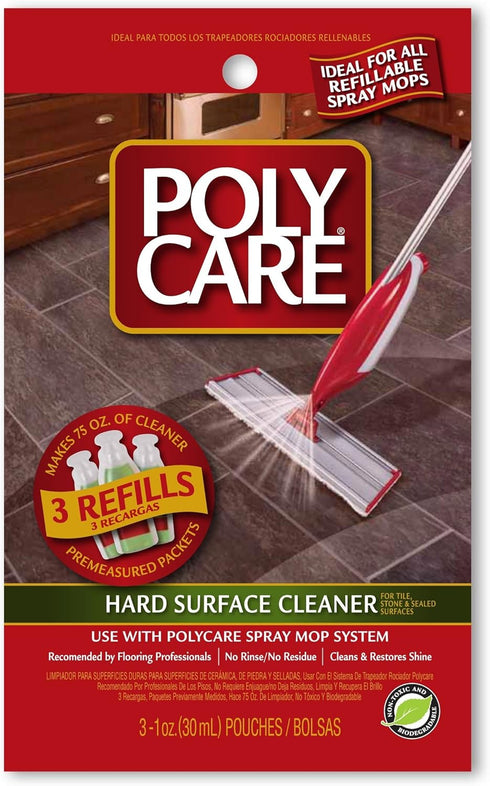 Polycare Hard Surface Cleaner Refills for Polycare Spray Mop
