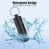 LETAOWJ Small Pill Box Waterproof Keychain Pill Holder Portable Travel Pill Container Metal Case with Keyring