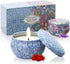 2 Pack Scented Candles, 2.5 oz Aromatherapy Candles - Natural Soy Candles with Floral Scents for Travel, Spa, Home Decor