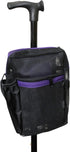 Secure Pouch for Cane, Walker, Crutches, and Wheel Chairs - Purple