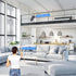 Duster with Extension Pole for Cleaning Ceiling Fans, High Ceilings, in Addition, Dusters for Cleaning Can Also Be Used for Low Places Cleaning, Such As Cabinets, Sofas, and Other Small Spaces. Gray by KYEHG