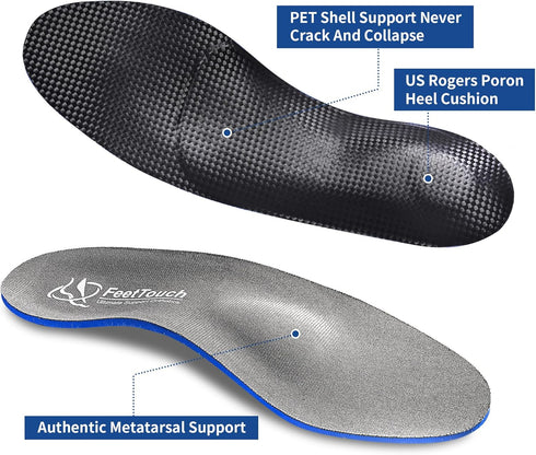 Strong Arch Support Orthotics for Metatarsalgia Morton's Neuroma,Ball of Foot Pain Relief Inserts Plantar Fasciitis