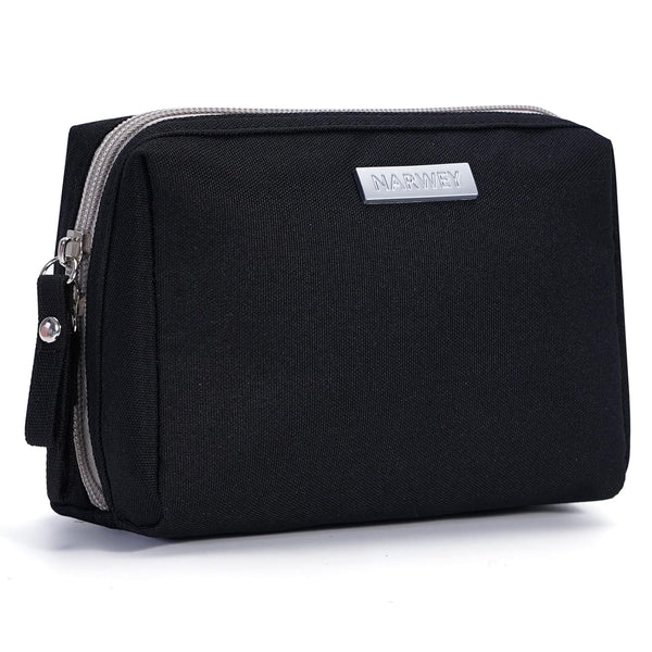 Narwey Small Makeup Bag for Purse, Mini Cosmetic Bag Travel Makeup Pouch, Cute Zipper Pouch with Compartments for Women