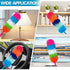 2 Pack 22-Inch Rainbow Reusable Microfiber Dusters, Bendable Washable Feather Duster for Home, Office, Car Cleaning