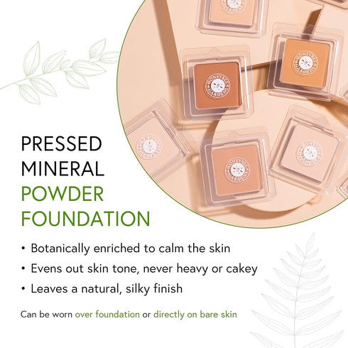 Honeybee Gardens Radiant Skin Pressed Mineral Powder Foundation Refill - Fiji (Medium Tan Neutral) 7.5g