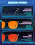 TIJN Blue Green Light Blocking Sleep Glasses with Red Light Lens for Gaming & UV Protection