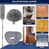 3 Pack 20+ Feet High Reach Grey Microfiber Feather Duster with 3-14 ft Spliceable Pole for Cleaning Fans, High