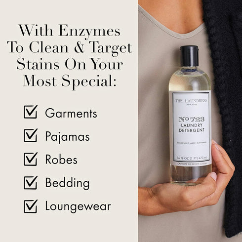 The Laundress No. 723 Laundry Detergent, 16 oz, Rose Inspired Scent, Tough on Stains