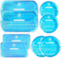 Ice Packs for Injuries, 8 Pack Soft Gel Pack, Hot and Cold Compress for Kids, First Aid, Pain Relief