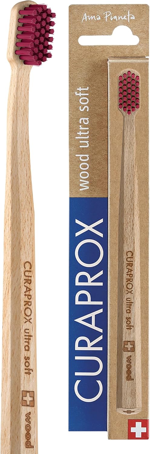 Curaprox Wood Ultra Soft Toothbrush, Assorted Colors