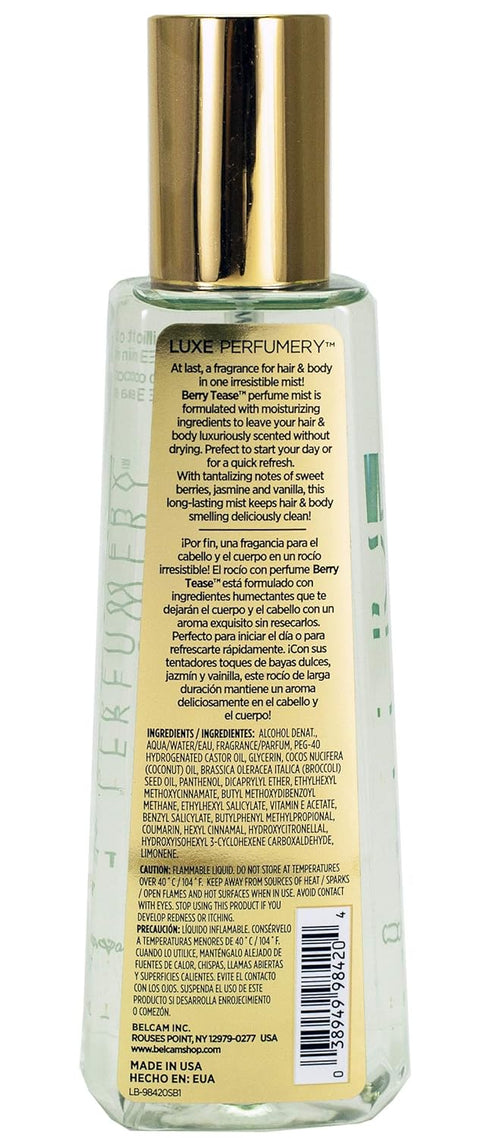 Luxe Perfumery Hair and Body Perfume Mist, Berry Tease, 236 ml, Pack of 1