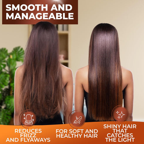 Moroccan Argan Oil Conditioner - Sulfate Free, Anti Frizz Hydrating Treatment for Color Treated, Curly, Frizzy Hair