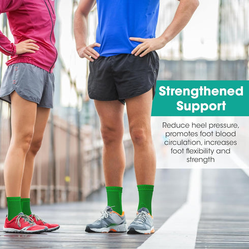 Modvel Foot & Ankle Brace Socks - Compression Sleeve for Sprained Ankle, Plantar Fasciitis Relief, Stabilizing Wrap