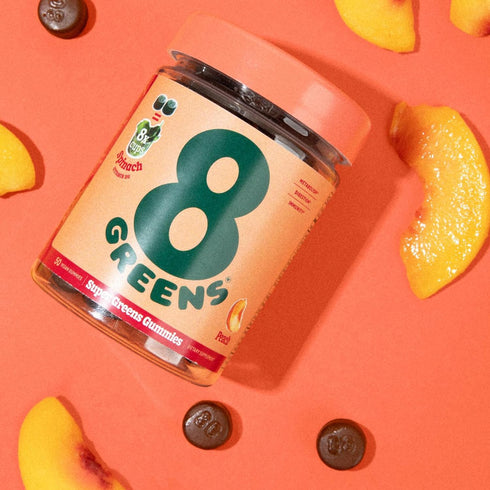8Greens Supergreens Gummies, Super Greens Powder Superfood Gummy for Metabolism, Immunity & Focus, 50 Count