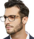 MARE AZZURO Men's 4.0x Reading Glasses - Stylish Classic Readers with Spring Hinge