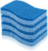 Pine-Sol Non-Scratch Scrub Sponges, Double-Sided Dish Scrubber Safe for Nonstick Cookware, 4 Pack, Blue
