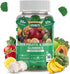 Sugar-Free Fruit and Veggie Gummies - 35+ Greens, Fruit & Vegetable Vitamins for Immunity, 60 Gummies