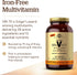 Solgar VM-75 Iron-Free Formula, 180 Tablets - Vegan Multivitamin with Chelated Minerals, Vitamins A, B6, B12, C, D, E