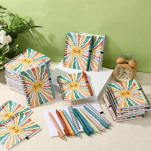 Thenshop 40 20 20 Pcs Mental Health Awareness Gifts Bulk Self Care Notebook Journals Positive Affirmation Pens