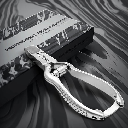 High Carbon Stainless Steel Heavy Duty Toenail Clippers for Thick Toenails, Professional Nail Clippers for Seniors