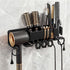 Hair Dryer Holder Wall Mounted, Blow Dryer Holder, Metal Hair Tool Organizer,