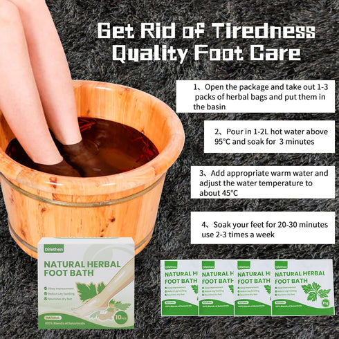 Natural Mugwort/Wormwood Herbal Foot Soak, Lymphatic Ginger Foot Bath Bag, 15g/PCS (16PCS) for Foot Care