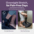 BraceAbility Night Splint Sock for Plantar Fasciitis, Soft Boot for Sleeping, Heel Pain Relief, Size S