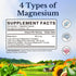Vitalitown Magnesium Complex Supplement 500mg - Maximized Absorption Chelated Magnesium Glycinate, Malate, Taurate & Citrate - Vegan Non-GMO Magnesium 120 Capsules for Sleep, Muscle, Energy & Heart
