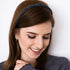 MTLEE 6 Pieces Beaded Headbands for Women - Sparkly Crystal Beaded Hair Hoop Hairbands in Multiple Colors, Christmas