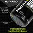 NutraBio Pure L-Glutamine Powder - 500 Grams - Muscle Recovery Supplement, No Additives or Fillers