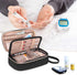 Yarwo Diabetic Travel Case for Blood Glucose Monitor, Insulin Syringes, Diabetes Supplies Storage Bag (Black)