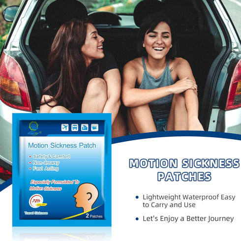 KONGDY 100 Counts Motion Sickness Patches for Kids and Adults - Waterproof Non-Drowsy Sea Sickness Patches