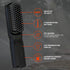 Wild Willies Beard Straightener for Men - Heated Brush & Hot Comb, 3 Temperature Settings, Ionic Technology, 400F