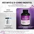 The Pink Bloom 40:1 120 Myo & D-Chiro Inositol Ratio Capsules | Myo Inositol Supplement for Women with Vitamin D