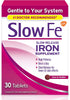 Slow Fe 45mg Iron Supplement for Iron Deficiency, High Potency, Easy to Swallow Tablets - 30 Count
